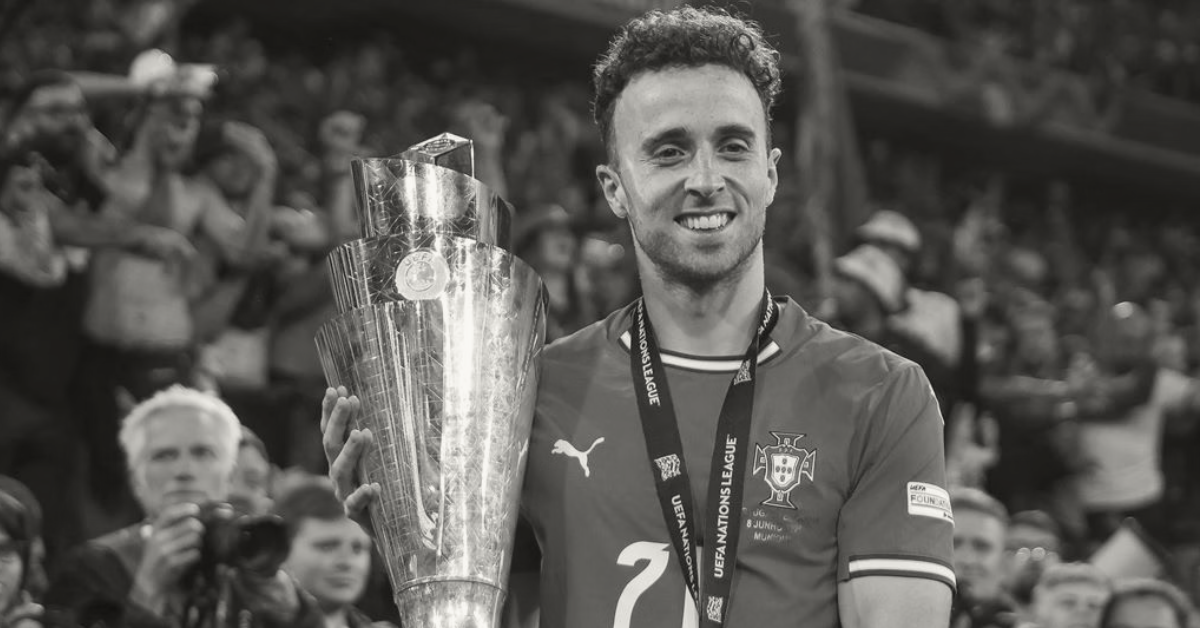 Diogo Jota, atacante do Liverpool, morre em acidente de carro - Foto: Reprodução