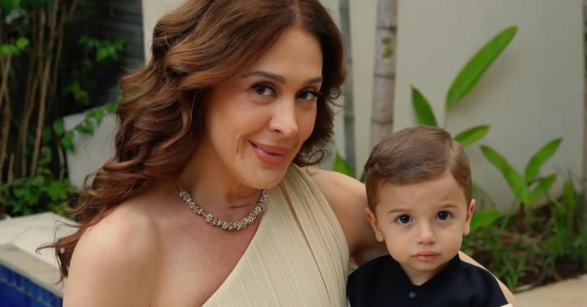 Claudia Raia e Luca - Foto: Reprodução