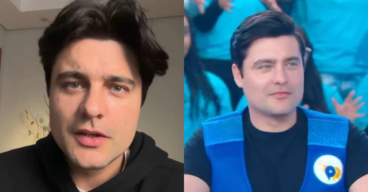 Web detona aparência de Guilherme Leicam: 'Desarmonização' - Reprodução/ Instagram e SBT