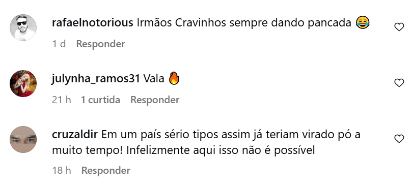 Reação da web - Foto: Instagram