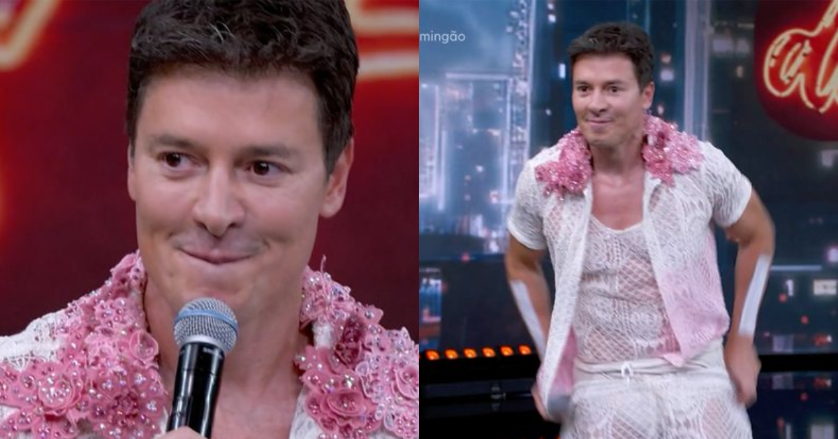 Rodrigo Faro fica só de cueca na Globo - Foto: Reprodução