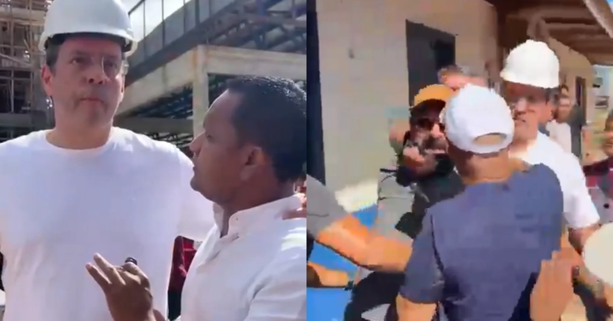 Prefeito de Macapá agarra cinegrafista pelo pescoço após ser questionado sobre obra ao vivo - Foto: Reprodução