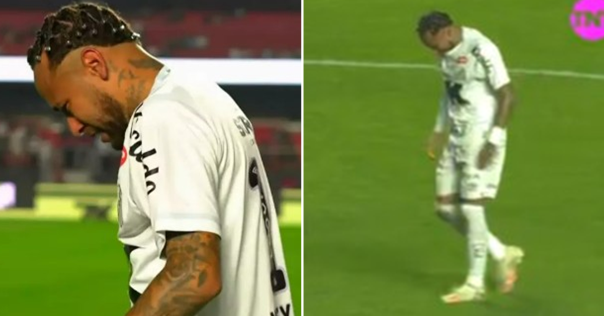 [VÍDEO] Neymar chora após derrota de 6 a 0 e deixa campo em silêncio