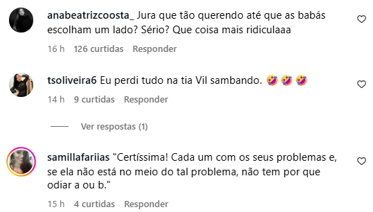 Reação da web - Foto: Instagram