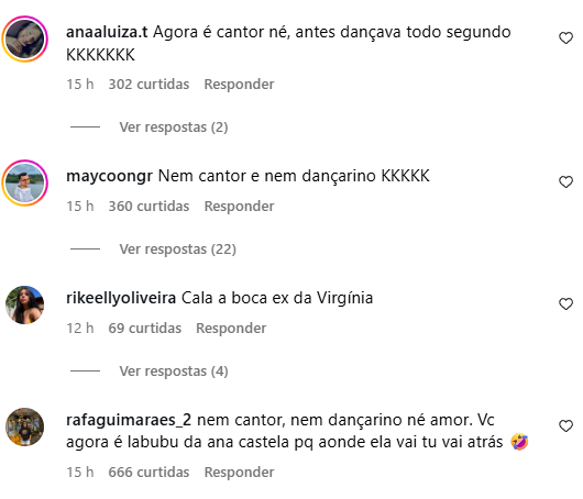 Comentário de Zé Felipe causa polêmica - Foto: Instagram