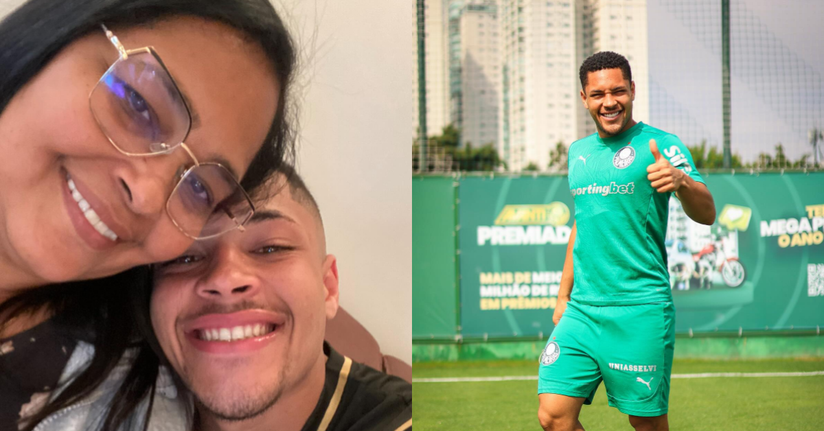 Mãe de Vitor Roque desabafa após vazamento de briga com o jogador - Foto: Reprodução