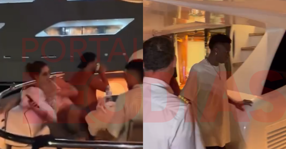 Virginia e Vini Jr. são flagrados juntos deixando iate de luxo na Espanha - foto: reprodução