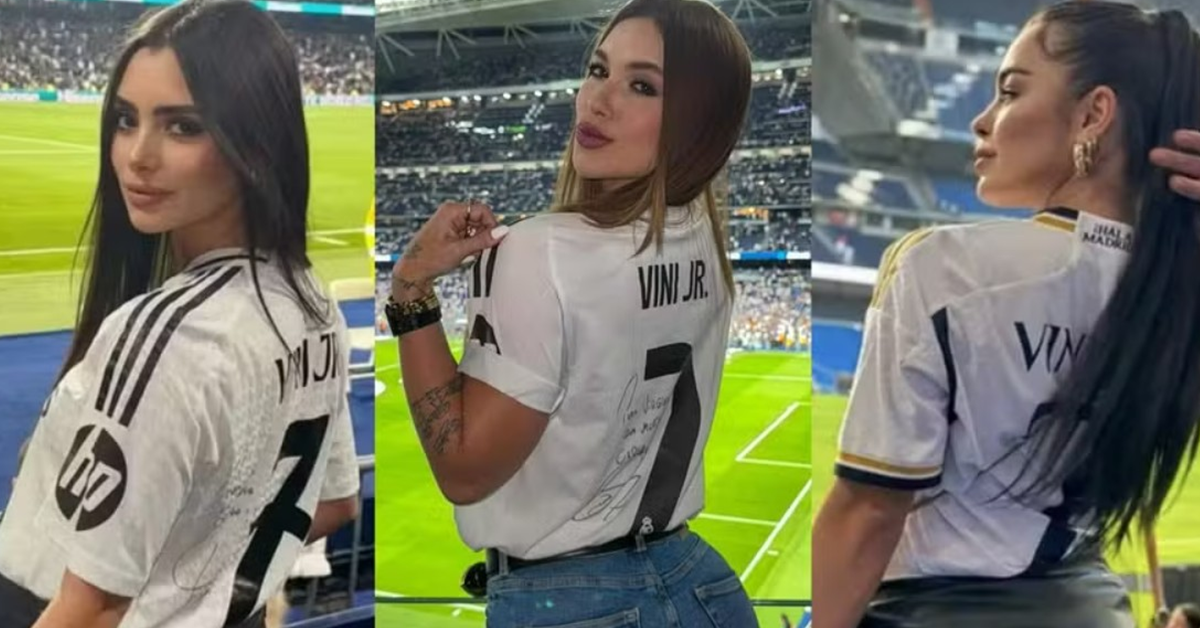 Virginia usa camisa com dedicatória de Vini Jr. e fãs apontam ‘presente padrão’ do jogador